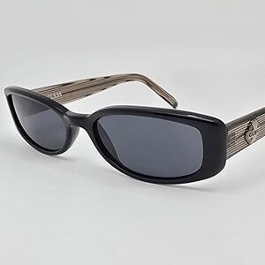 Guess GU6106 BLK-3 Black Frame Grey Lens Rectangular Sunglasses 52-17-140